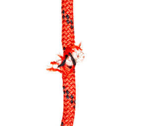 damaged climbing rope