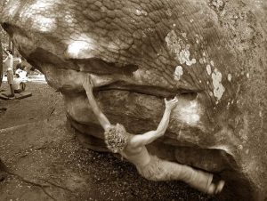 Fontainebleau bouldering